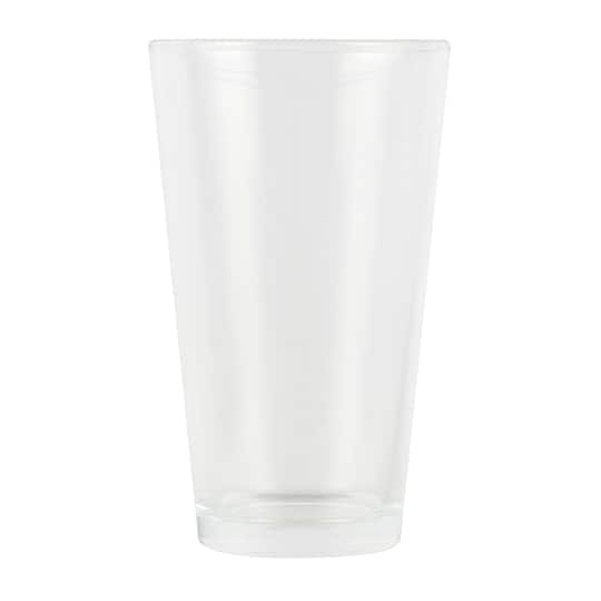 12 Pack: 16oz. Clear Glass Sublimation Tumbler by Make Market®